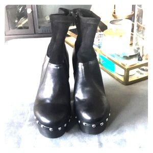 Torrid Clog style studded booties size 6w
